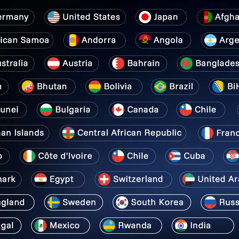 160+ Countries Supported